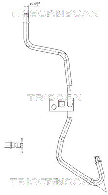 Hydraulische slang, besturing Triscan 8516 16040