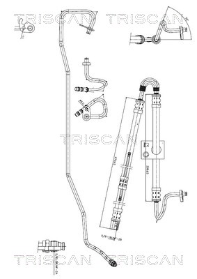 Hydraulische slang, besturing Triscan 8516 16048