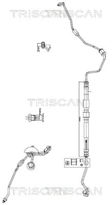 Hydraulische slang, besturing Triscan 8516 18001