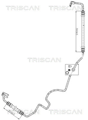 Hydraulische slang, besturing Triscan 8516 24001