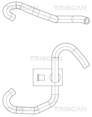 Hydraulische slang, besturing Triscan 8516 27006
