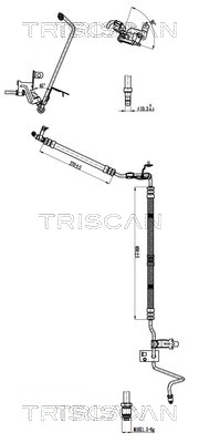 Hydraulische slang, besturing Triscan 8516 28017
