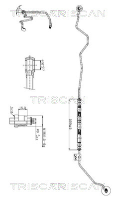 Hydraulische slang, besturing Triscan 8516 29019