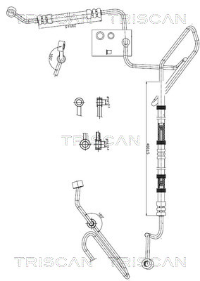 Hydraulische slang, besturing Triscan 8516 29045