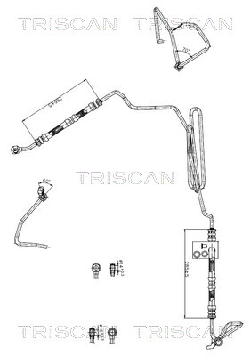 Hydraulische slang, besturing Triscan 8516 29047