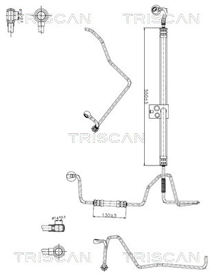 Hydraulische slang, besturing Triscan 8516 29049