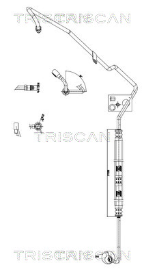 Hydraulische slang, besturing Triscan 8516 29053
