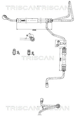 Hydraulische slang, besturing Triscan 8516 29054