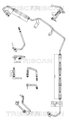 Hydraulische slang, besturing Triscan 8516 29060