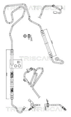 Hydraulische slang, besturing Triscan 8516 29071