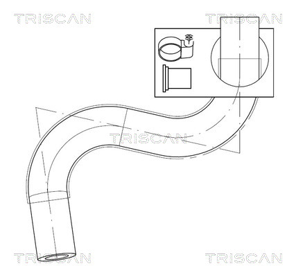 Hydraulische slang, besturing Triscan 8516 29072