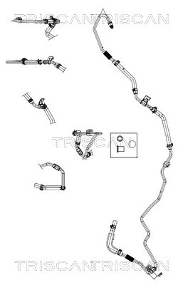 Hydraulische slang, besturing Triscan 8516 43005