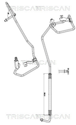 Hoge druk- / lage drukleiding, airconditioning Triscan 9010 15002