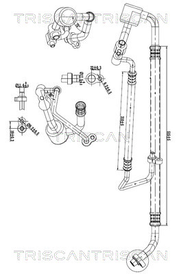 Hoge druk- / lage drukleiding, airconditioning Triscan 9010 24011