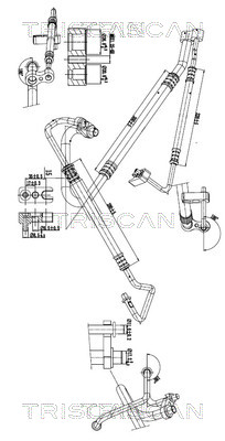 Hoge druk- / lage drukleiding, airconditioning Triscan 9010 24012