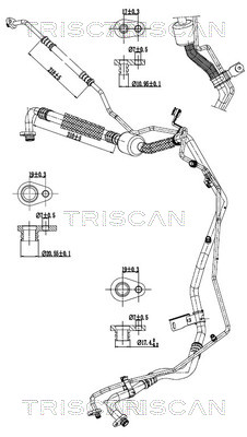 Hoge druk- / lage drukleiding, airconditioning Triscan 9010 28068