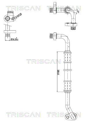 Hoge druk- / lage drukleiding, airconditioning Triscan 9010 28103