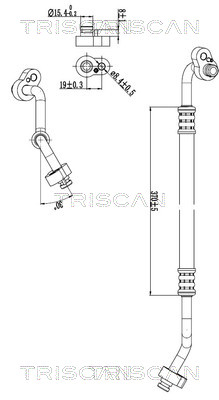 Hoge druk- / lage drukleiding, airconditioning Triscan 9010 29012