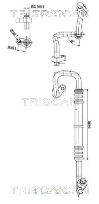 Hoge druk- / lage drukleiding, airconditioning Triscan 9010 43003