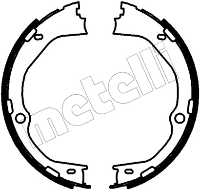 Remschoenset, parkeerrem Metelli 53-0780