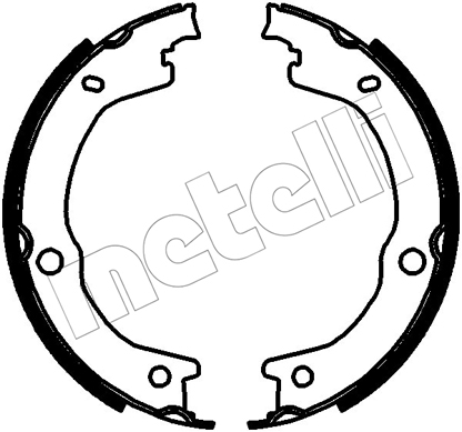 Remschoenset, parkeerrem Metelli 53-0788