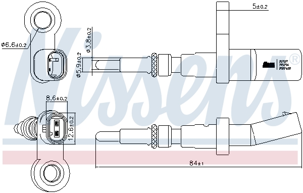 Sensor, koelvloeistoftemperatuur Nissens 207017