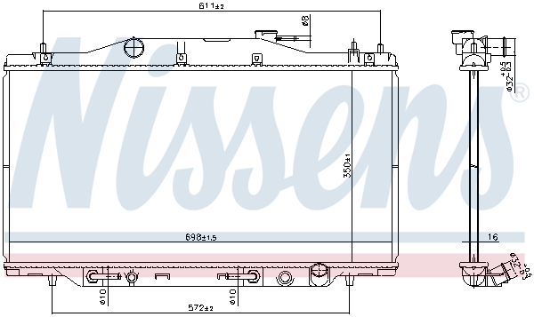 Radiateur Nissens 606988