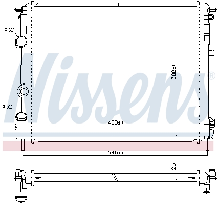 Radiateur Nissens 607085