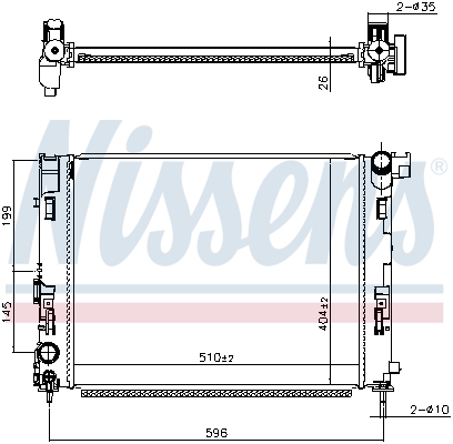 Radiateur Nissens 607086