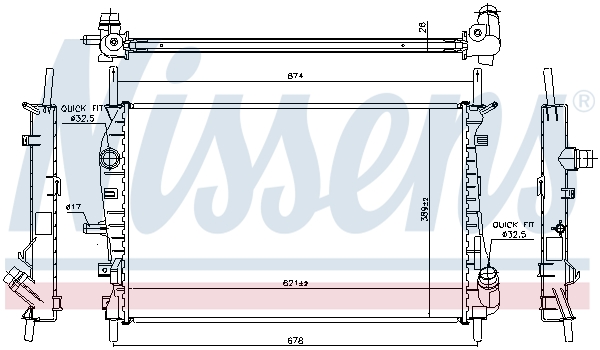 Radiateur Nissens 62023A