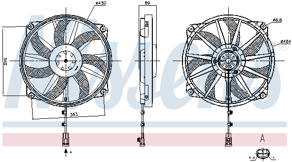 Koelventilatorwiel Nissens 850109
