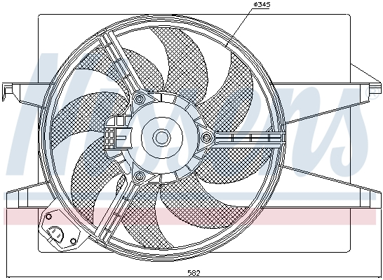 Ventilatorwiel-motorkoeling Nissens 85220