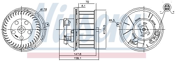 Interieurventilatie Nissens 87643