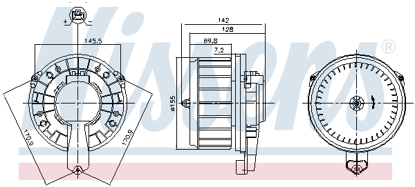 Interieurventilatie Nissens 87670