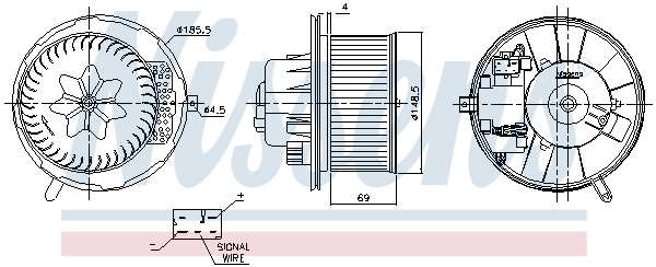 Kachelventilator Nissens 87762