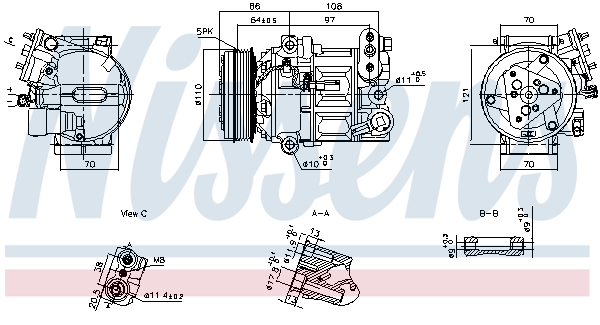 Airco compressor Nissens 890591