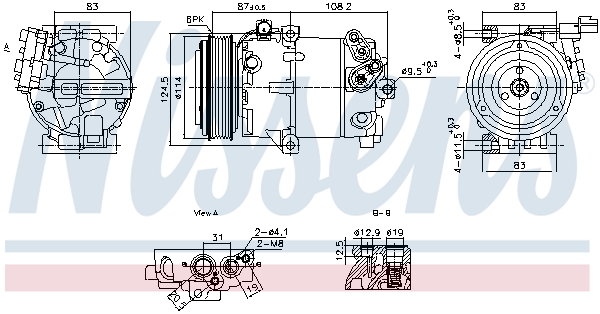 Airco compressor Nissens 890897