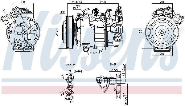 Airco compressor Nissens 891043