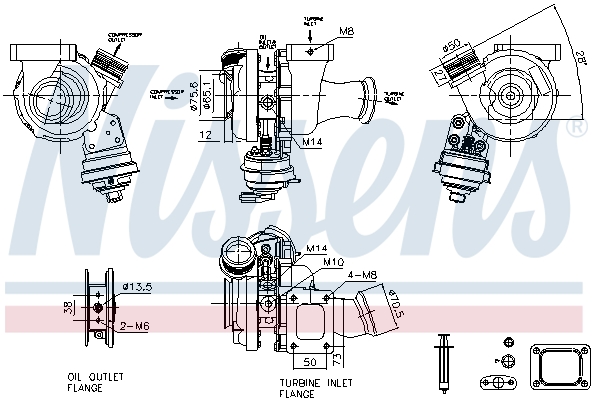 Turbocharger Nissens 93485