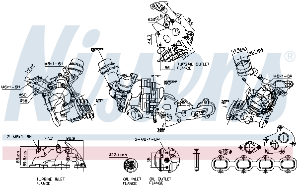 Turbocharger Nissens 93513