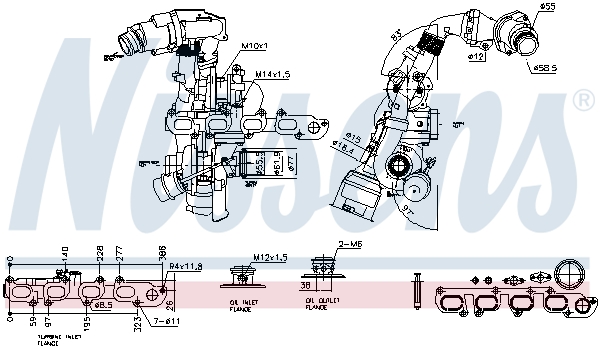 Turbocharger Nissens 93516