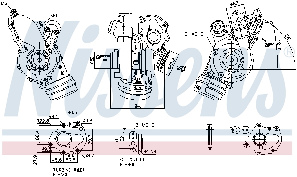 Turbocharger Nissens 93856