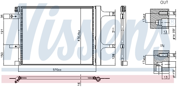 Condensor, airconditioning Nissens 941399