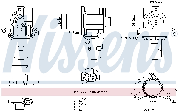 EGR-klep Nissens 98183