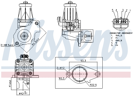 EGR-klep Nissens 98405