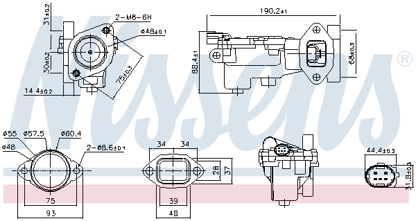 EGR-klep Nissens 98519
