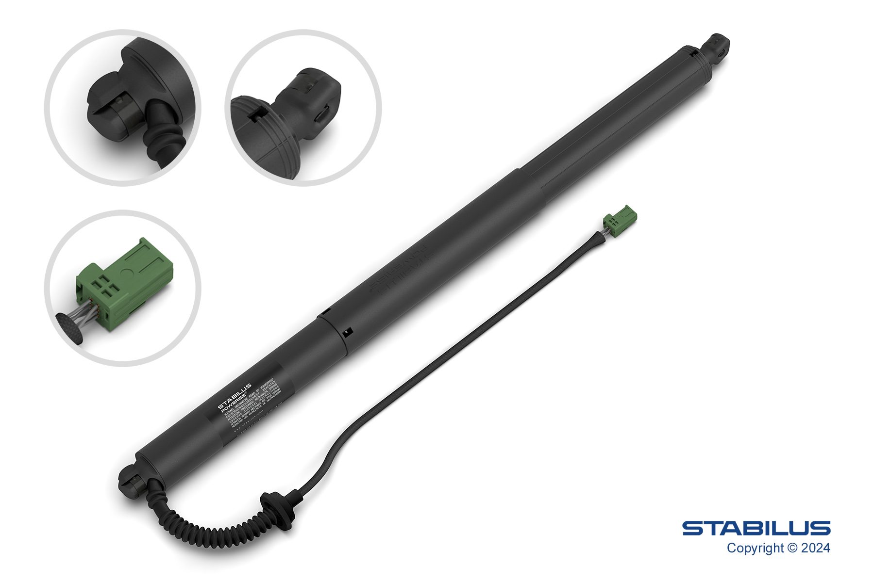 Elektromotor, achterklep Stabilus 687664