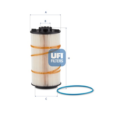 Brandstoffilter UFI 26.101.00