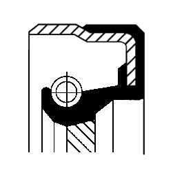 Differentieel keerring Corteco 01019290B