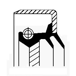 Differentieel keerring Corteco 01020677B